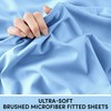 Moonlight Bedding Double Fitted Sheet - 25cm Deep Pockets Ultra