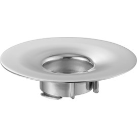 Yamazaki 1681 Bathroom Drain Garbage Receptor, Net Holder, Silver, W 2.5 x D 2.5 x H 0.6 inches (6.4 x 6.4 x 1.6 cm), Tower Stainless Steel, Hair Catcher, Easy Care