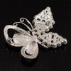 Unique Faux Pearl Crystal Butterfly Brooch