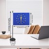 JBSJBS USA Indiana Desk Flag 12" Solid Pole Deluxe Set