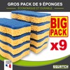 SQUATCH® Soft | Pack of 9 Kitchen Sponges | Big