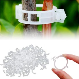 YZMXIY Pack of 100 Plant Clips, Tomato Clips, Plastic Tomato Clips, Plant Clips, Plant Clips, Plant Secure, Tomato Clips Connect Pepper Cucumber Vines Ideal for Plant Securing