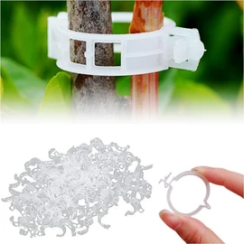 YZMXIY Pack of 100 Plant Clips, Tomato Clips, Plastic Tomato Clips, Plant Clips, Plant Clips, Plant Secure, Tomato Clips Connect Pepper Cucumber Vines Ideal for Plant Securing