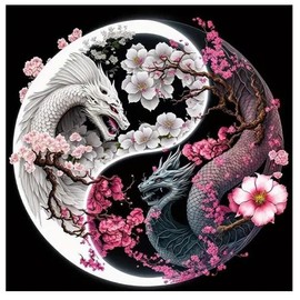 Stamped Cross Stitch Kits for Adults - Dragon Embroidery Kits for Beginners Adults,11 CT Patterns Dimensions Counted Cross Stitch Kits for Adults Arts Craft 13.8x13.8 inch