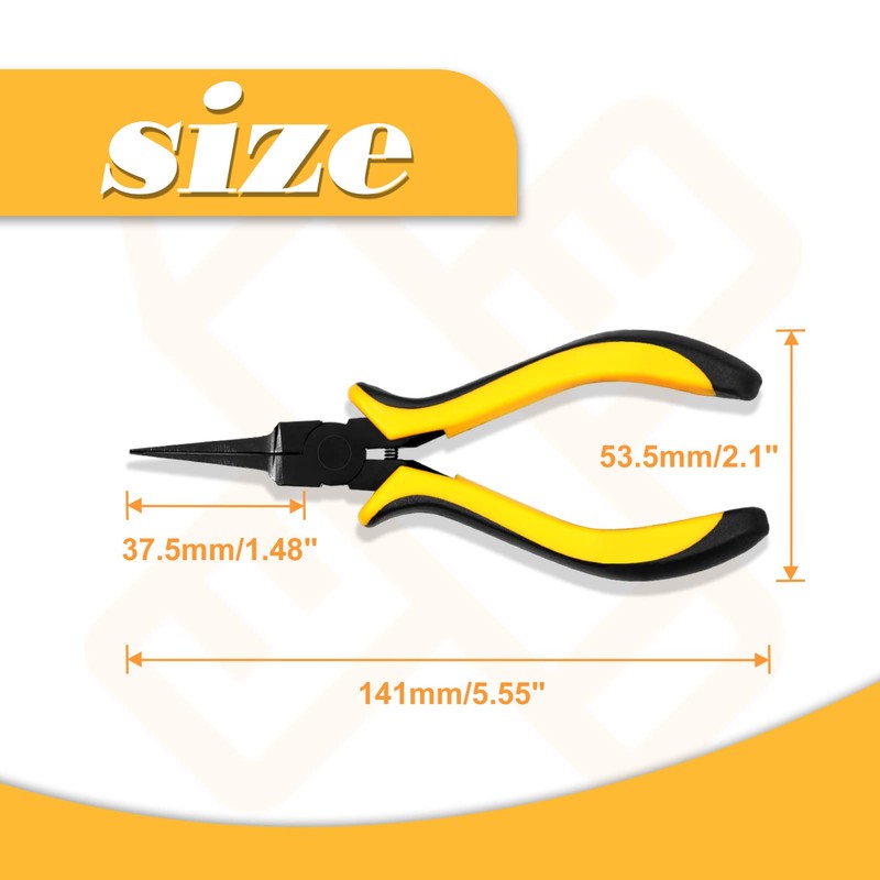 SPEEDWOX Thin Flat Nose Pliers 5.5 Inch Thin Flat Needle