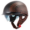 VCOROS Half Motorcycle Helmets Open Face Sun Visor Quick Release