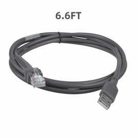 FITE ON 6.6ft USB Cable Cord Wire Compatible with Symbol Barcode Scanner LS9203 LS9203-SR10007NSWW