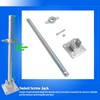 GaeaAuto 4 Pack Scaffold Swivel Screw Jack Solid Stem Adjustable