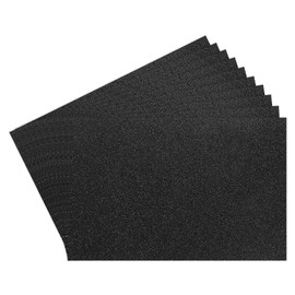 Rebower 10Pcs Foam Sheets Crafts Glitter Foam Arts Paper 12 x 8 x 5/64 Inch [for Crafts Project, Scrapbooking, DIY, Party Handicraft, Costumes]-30cm x 20cm x 2mm / Black