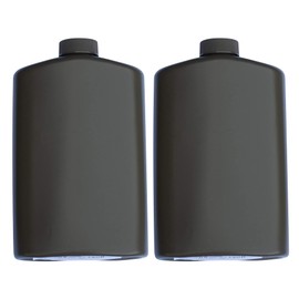 Mt. Sun Gear SportFlask Fighter Pilot Flask Great for Concerts, Fishing, Skiing, Backpacking, Hiking - 16oz US Military Issue Plastic Flask BPA Free Made in USA (Black Pack of 2)