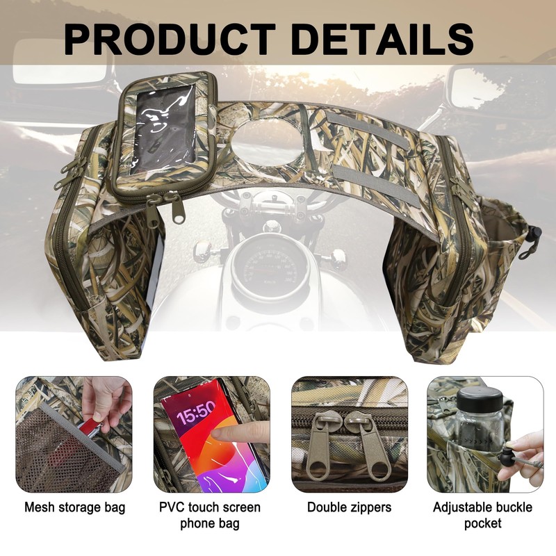 MYDAYS ATV Saddle Bag,Cargo Tank Storage Luggage for ATV UTV