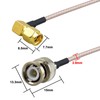 leeyovk BNC SMA Converter Cable SMA Male to BNC Male