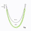 Neon Resin Chunky Hip Hop Jeans Chain Body Chain Punk