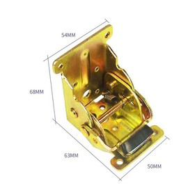 Lheng 2Pack Color Foldable Bracket Self-Lock Hinge Hardware with Screws Lock Extension Support for Table Leg Bed Leg