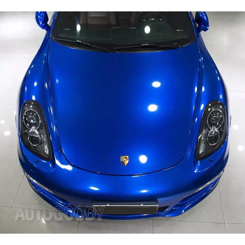AUTOGOODY 120" x 60" Super Gloss Metallic Blue Vinyl Film