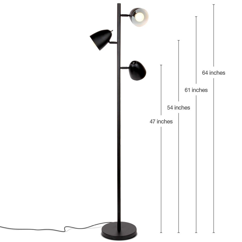 Brightech Jacob LED Standing Lamp, Modern Bright Floor Lamps for