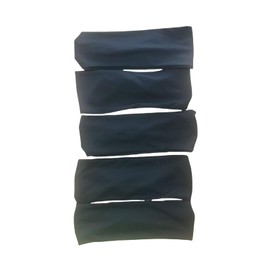 Sport Sweatbands for Men,Breathable Mesh Elastic Fabric Mens Headband Sweat Wicking Double-Layer Hairbands for Running,Cycling, Basketball (Black)