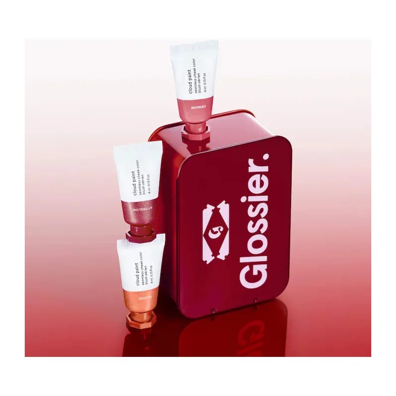 Rubor Líquido Glossier Cloud Paint 3 Tonos Hipoalergénico Natural Vegano