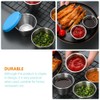 LIFKOME 6pcs Salad Dressing Container Small Condiment Cup with Lid