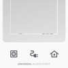 HVAC OV 6 x 6 Inch White Square ABS Plastic