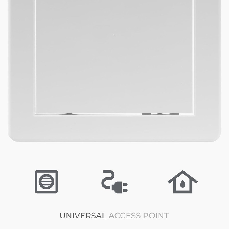 HVAC OV 6 x 6 Inch White Square ABS Plastic