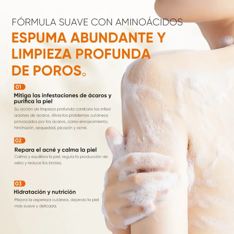 Quarxery Gel De Baño Limpiador Antimites Y Antiacné 3unidad