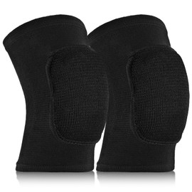 Tucnoeu 1 Pair of Elbow Pads with Thick Sponge Padding, Breathable Elbow Padding, Arm Brace Support, Fitness Tendonitis Support Strap for Children, Men and Women (Black)