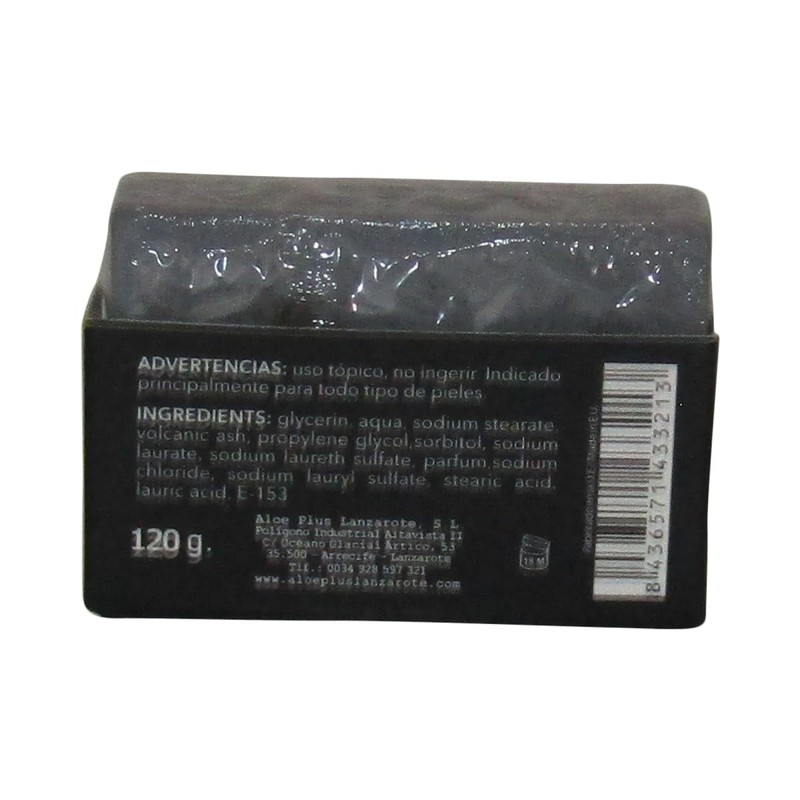 Aloe Plus Island. Volcanic Ash Handmade Face Care Soap by