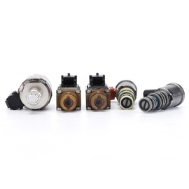 5PCS 4L60E Transmission Solenoid Kit 4L65E Master Solenoid Valve Kit EPC TCC Compatible with GM Chevy 2003-on