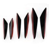 Front Lip Spoiler Splitter, 6 Pieces Gloss Black Car Front