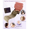 LaaVoo Weft Extensions Real Hair Ombre Blonde Sew-in Weft Real