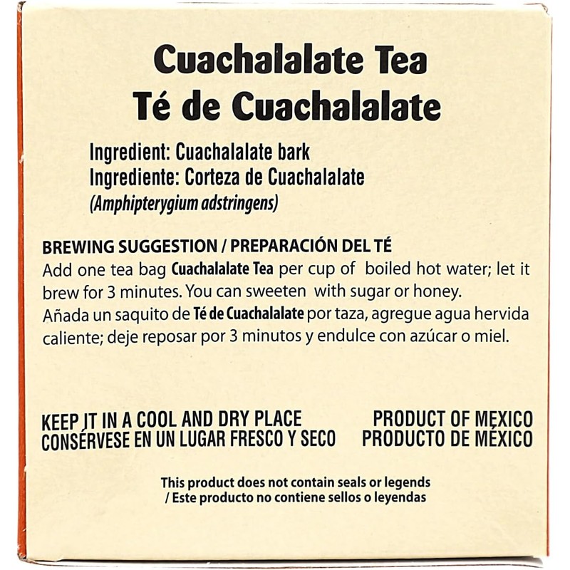 Herbacil Te De Cuachalalate, 2-pack of 25 tea bags per