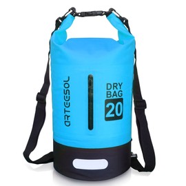Dry Bag 5L/10L/20L/30L Wet Bag Waterproof Bag with Phone Pouch Double Shoulder Strap Backpack for Travelling Fishing Cycling Kayaking Swimming Boating Beach