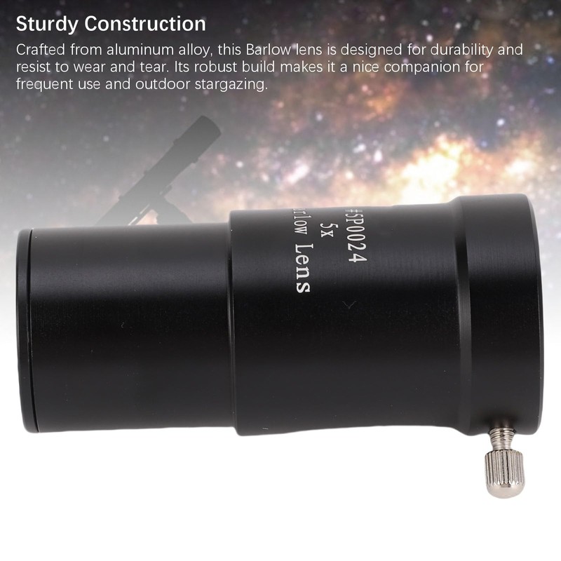 Generic Barlow Lens 5X, 1.25 Inch Telescope Accessory, Multi Layer