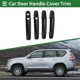 Motoforti Car Door Handle Cover Trim, Side Door Handle Cover, for Suzuki Swift Vitara S-CROSS 2012-2018, ABS Carbon Fiber Black 1 Set