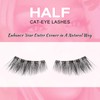 Sixstarhair Half Lashes with Clear Band False Eyelashes Natural Look