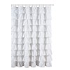 Flamenco Ruffle Shower Curtain (White)