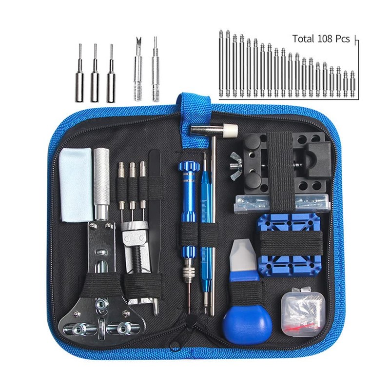 H.May Watchmaker Tool Set, 185 Piece Watch Repair Watchmaker Tool