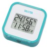 Tanita TT-558 BL Digital Thermometer/Hygrometer Clock, Calendar,Temperature, Humidity, Wall Mount,