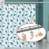 WEWIVODA Seashell Shower Curtain Hooks, 12Pcs Decorative Anti-Rust Shower Hooks,