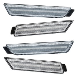 ORACLE Lighting 3101-019 Set of 2 Front and 2 Rear Clear Lens LED Concept Sidemarkers Compatible with 2010 2015 Camaro - Easy Installation - Waterproof