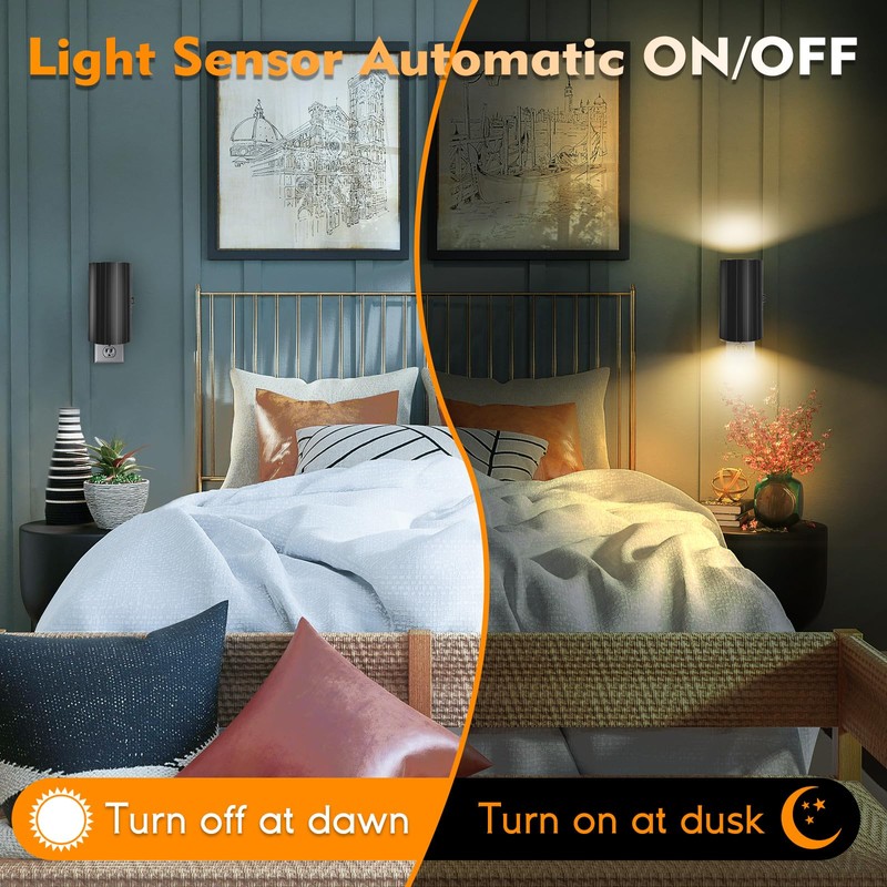 Night Lights Plug into Wall, LED Plug in Night Light,