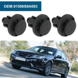 YINETTECH Pack of 20 Car Bumper Mudguard Clip Plastic Retaining Clip Decorative Clip 91506S9A003 Compatible with Honda Compatible with Accord 25 x 20 x 10 mm Black