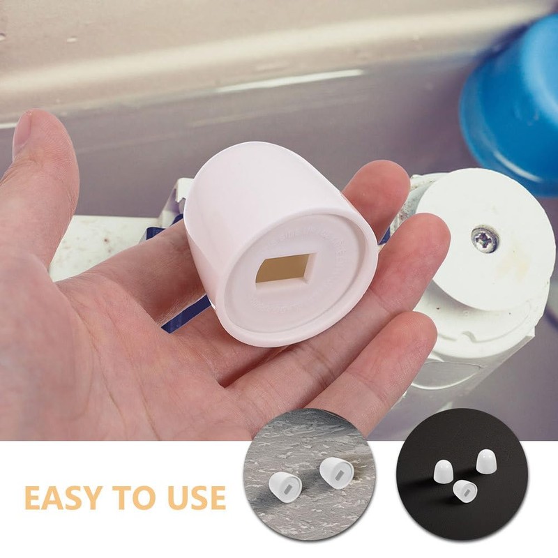 HOMSFOU 8Pcs Universal Toilet Bolt Covers - Easy Installation Decorative