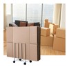 BFECGDXT Carton Storage Rack, Portable Carton Stand with Wheels, Cardboard