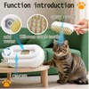 Cat steam brush for Shedding USB-Powered Pet Steam Brush for