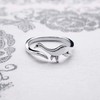 Beccalame Cute Dinosaur promise Ring Opening Adjustable Matching Ring For
