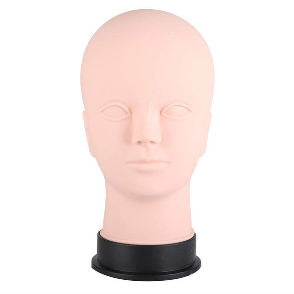 Hairdressers Head Soft Mannequin Head Training Mannequin Head for Makeup Exercise Massage, Cosmetic Training and Wig Hat Display