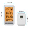 Weather Station Indoor Outdoor Thermometer Humidity Wireless Temperature Humidity Monitor,