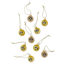Borussia Dortmund Christmas Tree Baubles Set of 9 (One Size, Multi)